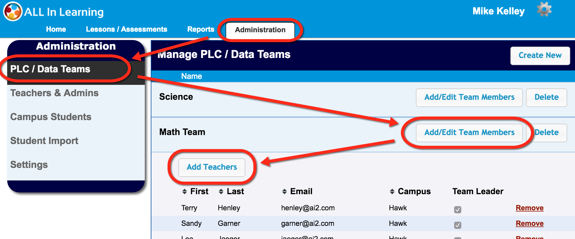 NEW FEATURES UPGRADES Multi Campus PLCs Student Non Proficiency By 