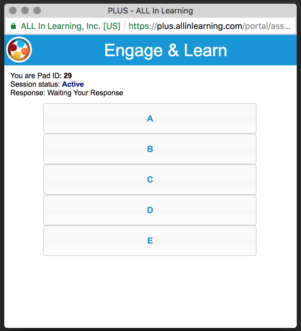 NEW FEATURES & UPGRADES: Web Clicker, Multiple Correct Answers, Response Export Report, Florida Standards for Progress Testing Items, and More!